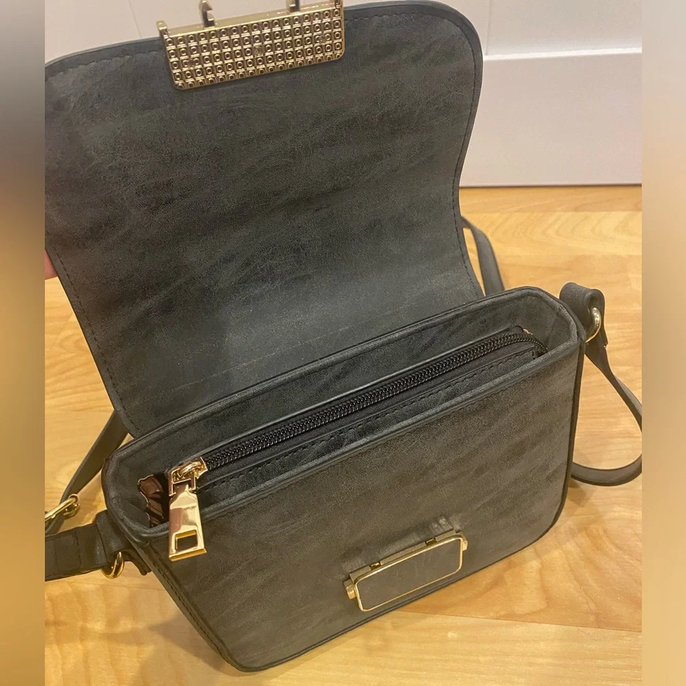 Dark Grey Marble Crossbody Purse - Picture 8 of 12